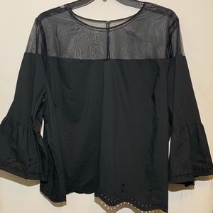 WORTHINGTON Plus size Top with sheer inset 4X